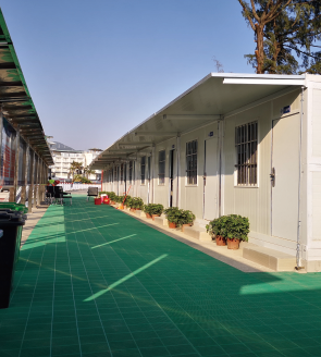 Casa de contêiner dobrável de 3 quartos para hospital